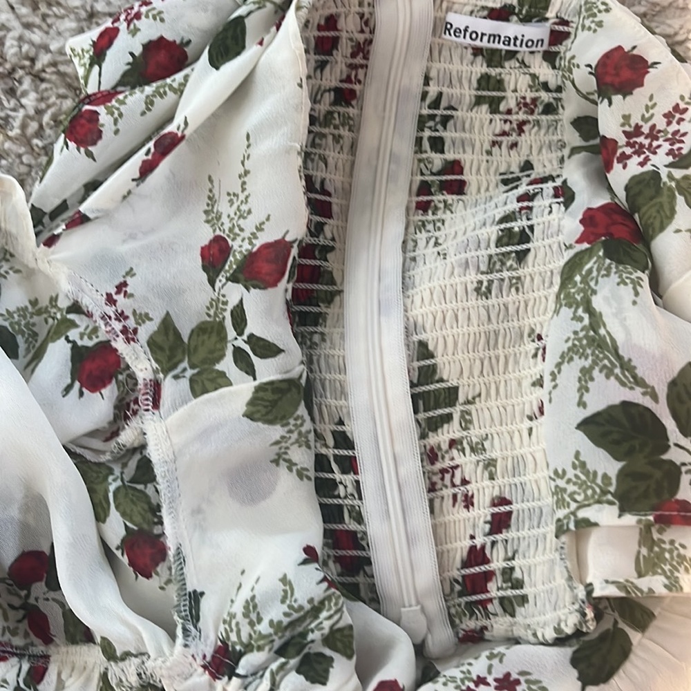 Reformation long sleeve floral top size 6 - Picture 10 of 11
